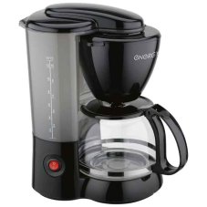 Кофеварка ENERGY EN-600 черная, 800Вт, 1,2л